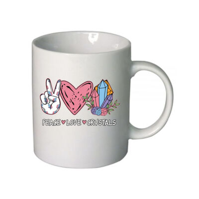 Peace,Love,Crystals - Boutique Ceramic Mug Thumbnail