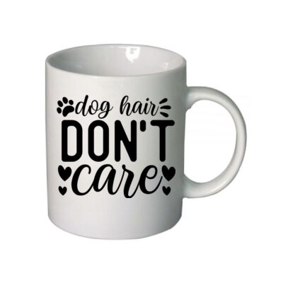 Dog hair don't  care - Boutique Ceramic Mug Thumbnail