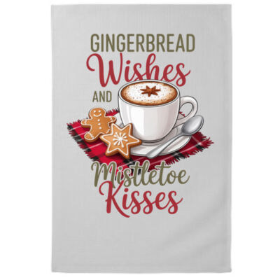 Gingerbread wishes - 100% Cotton Tea Towel 3 Thumbnail