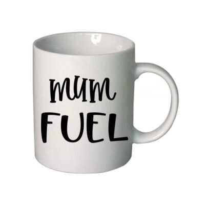 Mum Fuel Mug – Powered by Caffeine & Love - Boutique Ceramic Mug Thumbnail