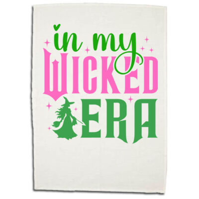 In My Wicked Era Tea Towel – Bold, Magical & Unapologetically You - Boutique Linen/Cotton Tea Towel (Best Seller) Thumbnail